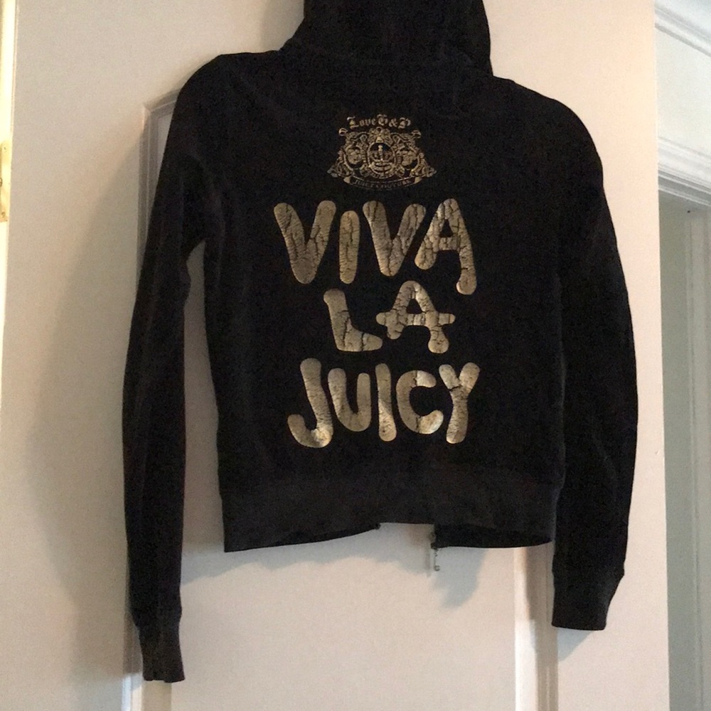 Black velvet juicy courture jacket